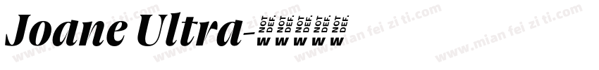 Joane Ultra字体转换